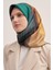 Geometrik Desenli Ipek Krep Saten Eşarp - Sura - 8993701 - 311 1
