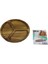 Akasya Yuvarlak 3 Bölmeli Ahşap Servis Sunum Tepsi - Tahtası 20 x 1.4cm (3791) 2