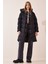 Kapüşonlu Uzun Şişme Kaban LRV0021 SİYAH 3