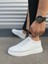 TB0535 Prime Bağcıklı Cilt Erkek Günlük Sneaker Ayakkabı Cbt - Beyaz 3