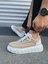 TB010 Cloud Bağcıklı Süet Erkek Günlük Sneaker Ayakkabı Sbt - Krem/beyaz 3