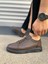 TB0535 Prime Bağcıklı Cilt Erkek Günlük Sneaker Ayakkabı Cst - Kahverengi 3
