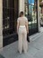 Crop Pantolon Biyeli Takım Bej 2