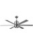 -KCF286-48 Gümüş Metal 6 Kanatli Tavan Vantilatör 60 Watt Svlrs 1