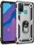 Huawei Y6P Kılıf Sofya Yüzüklü Silikon Kapak - Gümüş Svlrs 1