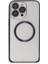 Iphone 15 Pro Kılıf Metal Bumper Magneticsafe Kapak - Lacivert Svlrs 2