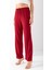 Kadın Beli Ayarlanabilir Bol Paça Bürümcük Pantolon Bordo - 925079 6