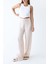 Yüksek Bel Relaxed Cape Pant - Ayarlanabilir Çizgili Bel ve Düşük Saten 1
