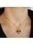Fenerbahçe Sarı Lacivert Kristal Taşlı Van Cleef Model Kolye, Maç Aksesuarı, Fenerbahçe Aksesuarı, Altın Kaplama Yonca Kolye, Yonca Kolye, Fenerbahçe Kolye, Van Cleef Taraftar Kolye 3