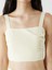 Yeni Sezon Kare Yaka Askili Poplin Crop - S5Q525Z8 3