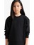 Kız Çocuk Relax Fit Bisiklet Yaka Basic Düz Okul Sweatshirt A2797A825AU 1