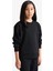 Kız Çocuk Relax Fit Bisiklet Yaka Basic Düz Okul Sweatshirt A2797A825AU 3