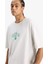 fit Nba Boston Celtics Oversize Geniş Kalıp Bisiklet Yaka Sırt Baskılı Kısa Kollu TIŞÖRT E5868AX25AU 6