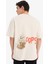 %100 Pamuk Looney Tunes Boxy Fit Bisiklet Yaka Sırt Baskılı Kısa Kollu Tişört E9292AX25AU 9