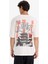 %100 Pamuk Regular Fit Bisiklet Yaka Sırt Baskılı Kısa Kollu Tişört F8906AX25HS 6