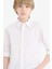 Erkek Çocuk Polo Yaka Poplin Uzun Kollu Okul Gömleği T8853A625AU 1