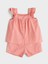 Yeni Sezon Kare Yaka Basic Kiz Bebek Bluz ve Sort 2'li - S5RG34Z1 1