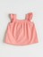 Yeni Sezon Kare Yaka Basic Kiz Bebek Bluz ve Sort 2'li - S5RG34Z1 2