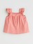 Yeni Sezon Kare Yaka Basic Kiz Bebek Bluz ve Sort 2'li - S5RG34Z1 4