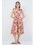Desenli Uzun Elbise 4