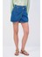 Moda Tutkusu Asimetrik Mini Denim Etek 2