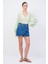 Moda Tutkusu Asimetrik Mini Denim Etek 4