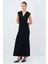 Bağlama Detaylı Kolsuz Uzun Elbise 4
