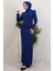 Elçin Taşlı Elbise Gece Mavi 4