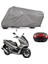Honda Pcx 125 Arka Çanta Uyumlu Naylon Motosiklet Brandası Motor Brandası (Naylon) 3