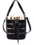 Şık Içi Boş El Tipi Pu Kova Çantası Tek Omuz Crossbody Kadın Çantası (Yurt Dışından) 1
