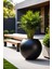 Aura Sphere Fiber Küre Saksı - Çap 50CM x Yükseklik 42CM Orta Boy 1