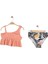 Kız Çocuk Altı Desenli Askılı Bikini Takımı 1