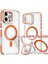 iPhone 16 Pro Manyetik Kılıf Tpu Akrilik Şeffaf Telefon Arka Kapağı Lens Koruyucu Ayaklı (Yurt Dışından) 1