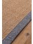 0503-GRI Kumaş Bordür Sisal Halı Kilim Hav Toz Vermez Kolay Temizlenen Hasır Kilim 5