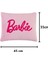 Barbie Nakışlı Peluş Yastık, Pembe Kırlent Yastık 35CM x 45CM 3