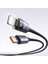 CA-6940 Type-C To Lightning 36W 1.2m Şeffaf Kablo Şarj Işıklı 2