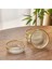 Kitchen Zelazo 4'lü Kase Seti - Şeffaf / Altın - 11,5 cm 1