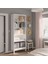 Idanas Kitaplık Beyaz 81X39X211 cm Şık Modern Depolama Rafı Ev Ofis Düzenleyici Geniş Kapasiteli Dekoratif 5