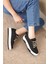 D094 Kadın Sneaker Yüksek Taban Bağcıklı Bez Spor Ayakkabı 2