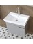 Likya Mdflam Kapaklı Lavabolu 60 cm Banyo Alt Dolabı + Banyo Üst Dolabı + Banyo Boy Dolabı 4