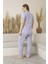 Kadın Yazlık Desenli Kısa Kollu Viskon Battal Pijama Takımı 5