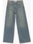 Düşük Bel Düz Paça Pamuklu Straight Yıkamalı Bol Jean Pantolon - Loose Straight Fit Jean 1
