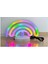 Gökkuşağı Neon Gece Lambası Renkli LED Işıklı Masaüstü Lamba Usb'li & Pilli Dekoratif Konsept Set 4
