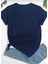 Sevimli Kedi Baskılı Oversize Basic O Yaka Unisex T-Shirt 2