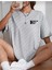 Malkoçbey Cherısh Tıme Baskılı Oversize Unisex Basic T-Shirt 2