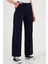 Pamuklu Standart Fit Yüksek Bel Geniş Paça Pantolon Bayan Pantolon 668YP5344 4