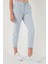 Pamuklu Normal Bel Regular Fit Düz Paça Pantolon Bayan Pantolon 668YP42282S4 3