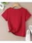 Malkoçbey Baskısız V Yaka Oversize Unisex Basic T-Shirt 3