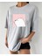 Malkoçbey Sevimli Ayı Baskılı Oversize Basic T-Shirt 1