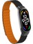 Xiaomi Mi Band 7 Uyumlu Krd-69 Kordon Kflg - Siyah-Turuncu 1